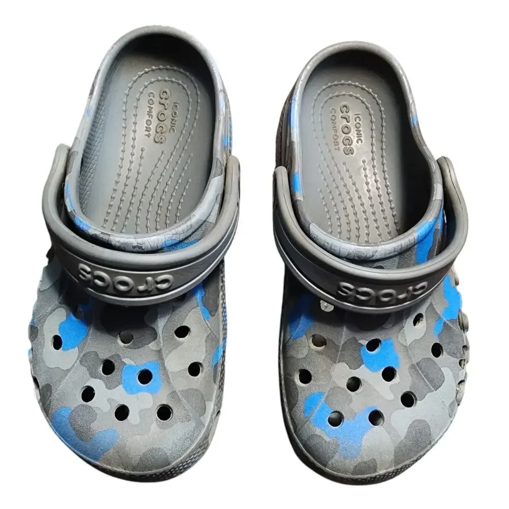Crocs Youth Slip On Camo Clog Sandals Size C12